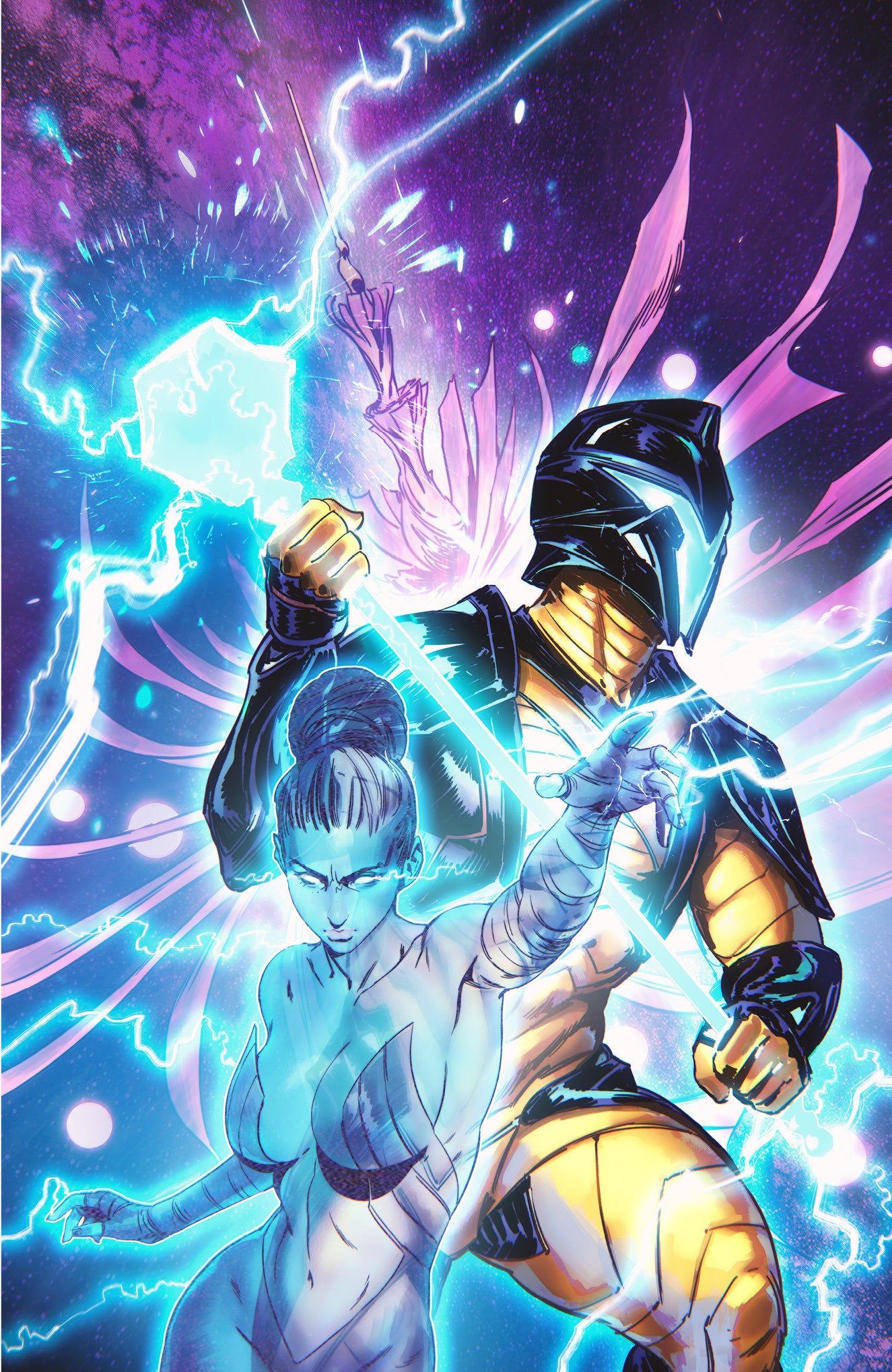 Valiant Beyond: The X-O Manowar #8-The God Hunt #4 Variant C (Noobovich Full Art)
