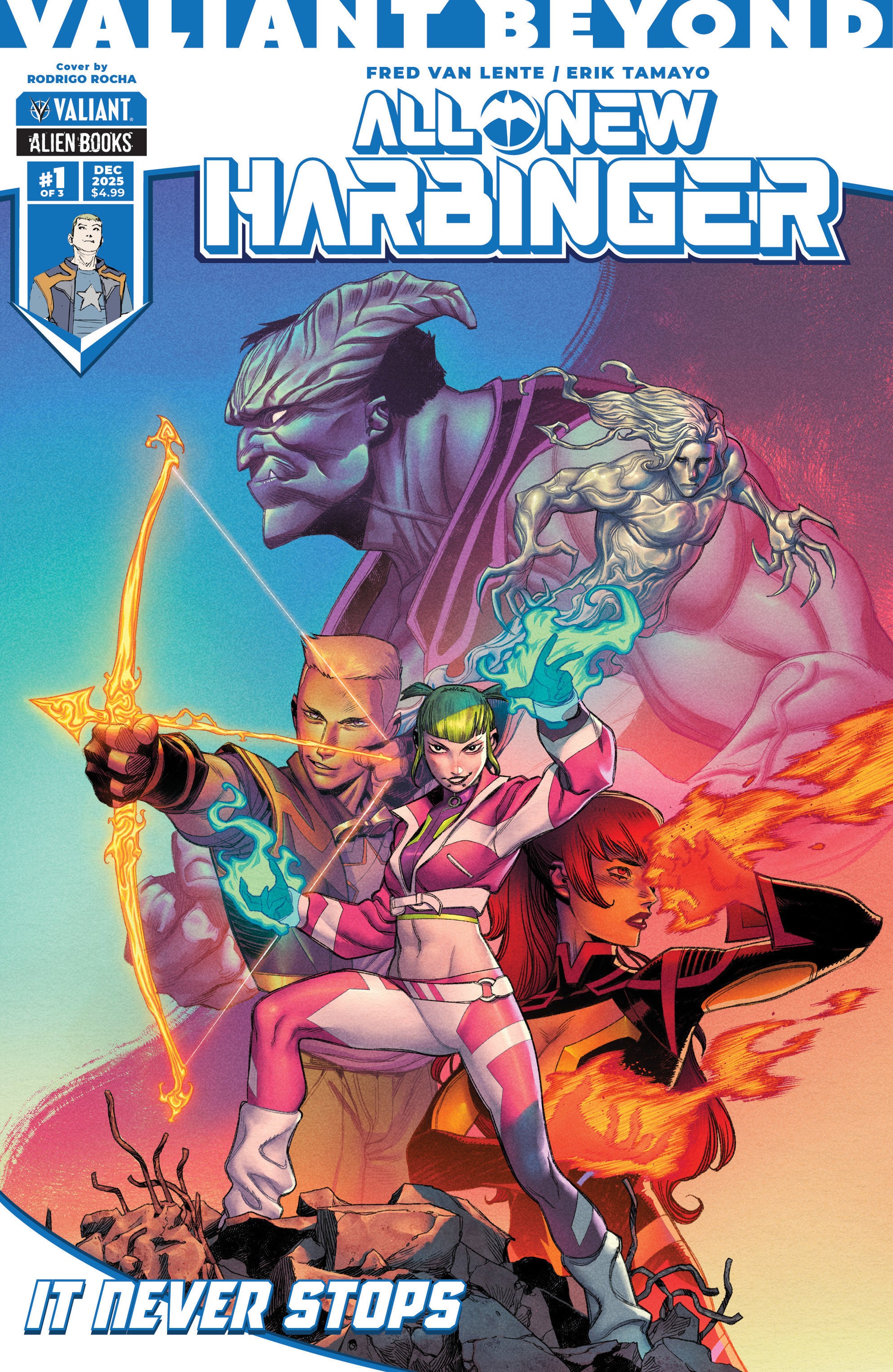 Valiant Beyond: All-New Harbinger #4-It Never Stops #1 Cover A (Rocha)