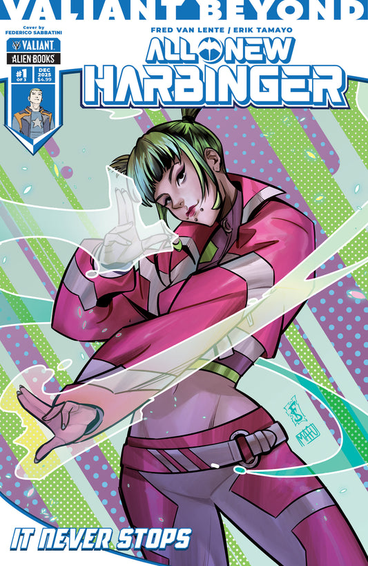 Valiant Beyond: All-New Harbinger #4-It Never Stops #1 Variant B (Sabbatini)