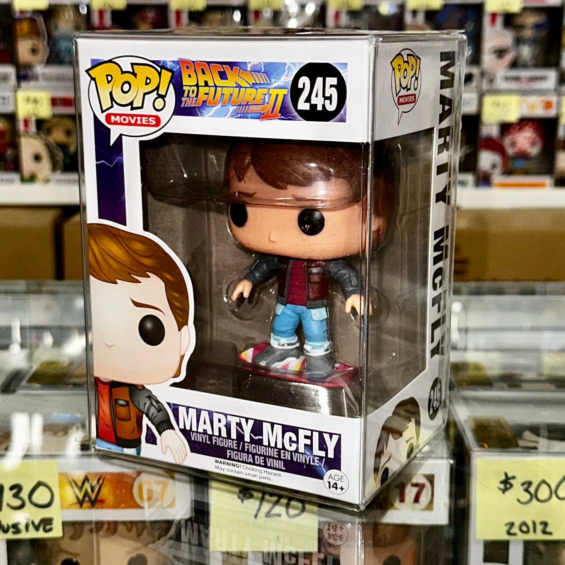 Funko Pop! Movies Marty McFly On Hoverboard #245 Back to the Future 2015 Vaulted Exclusive