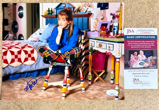 Melissa Joan Hart Signed Clarissa Explains It All 8X10 Photo With JSA COA