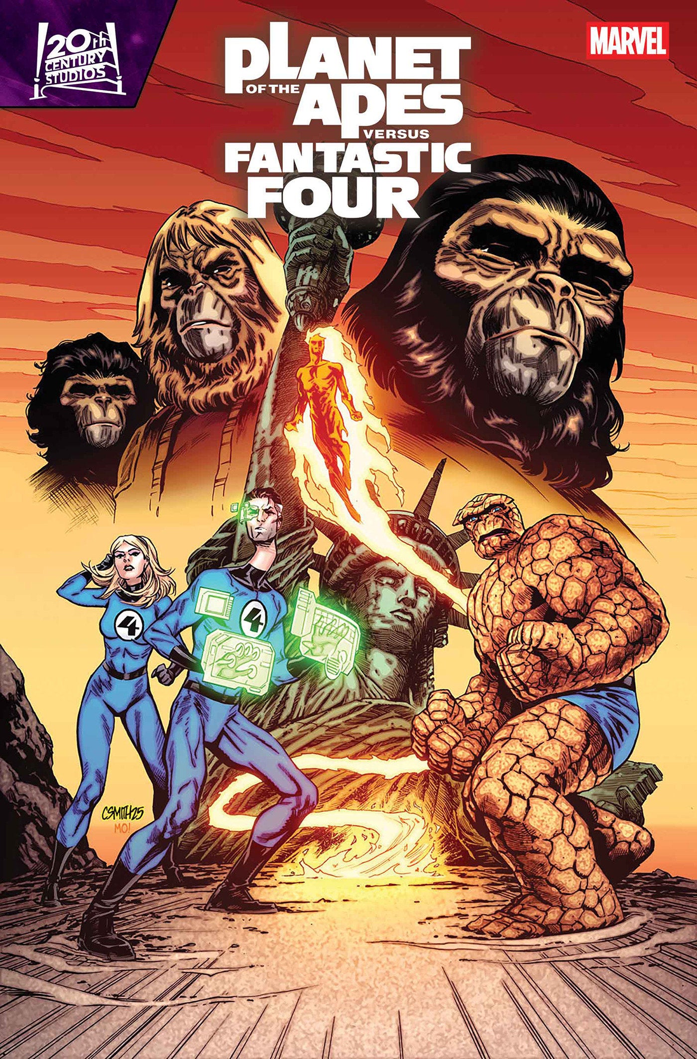 PLANET OF THE APES VS. FANTASTIC FOUR #3 CORY SMITH VARIANT