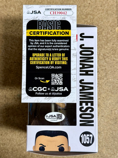 JK Simmons Signed J. Jonah Jameson Marvel Funko Pop #1057 Exclusive With JSA COA