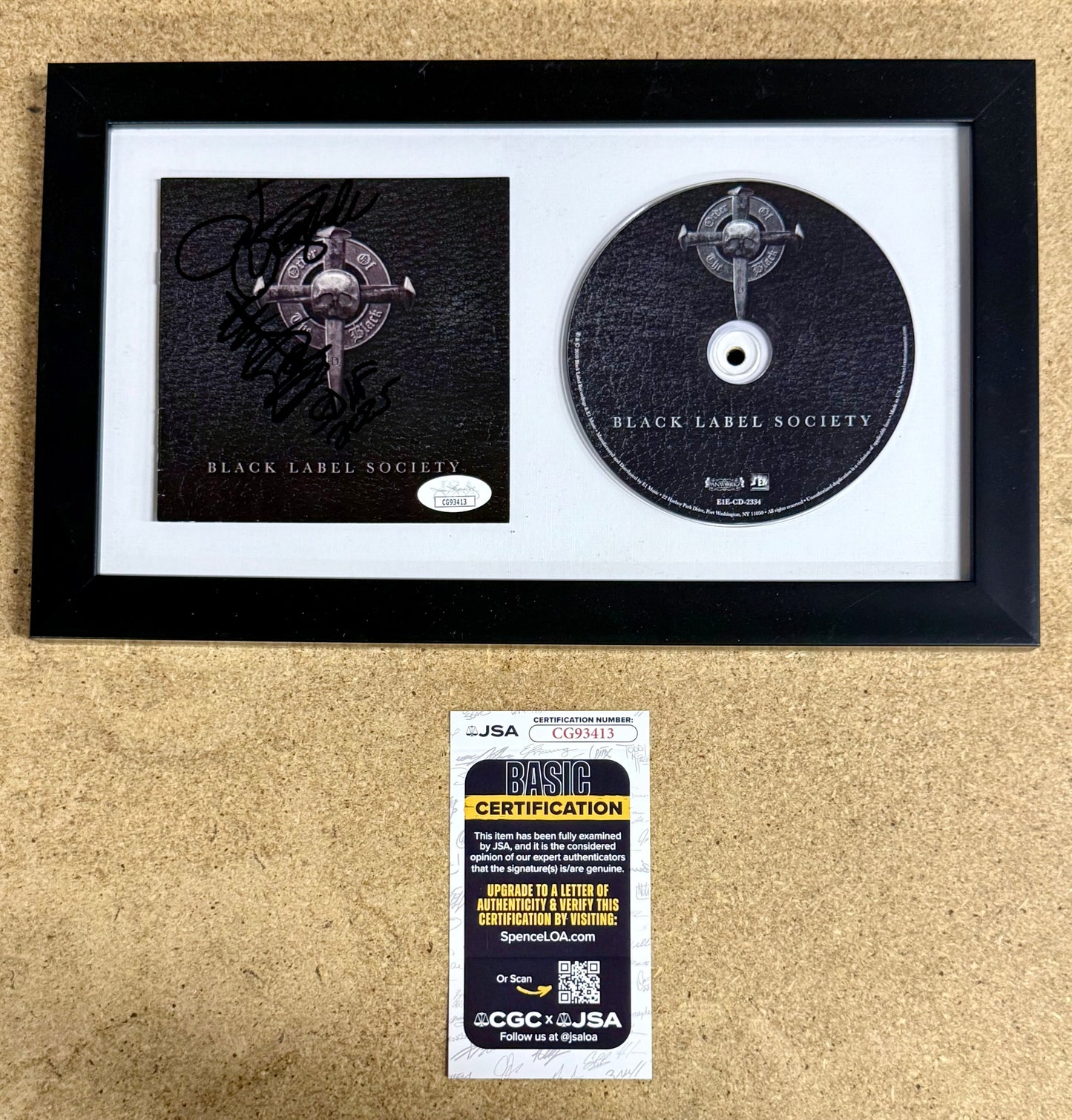 Zakk Wylde Framed & Signed “Order Of The Black” Black Label Society CD Booklet With JSA COA
