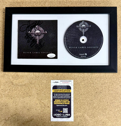 Zakk Wylde Framed & Signed “Order Of The Black” Black Label Society CD Booklet With JSA COA