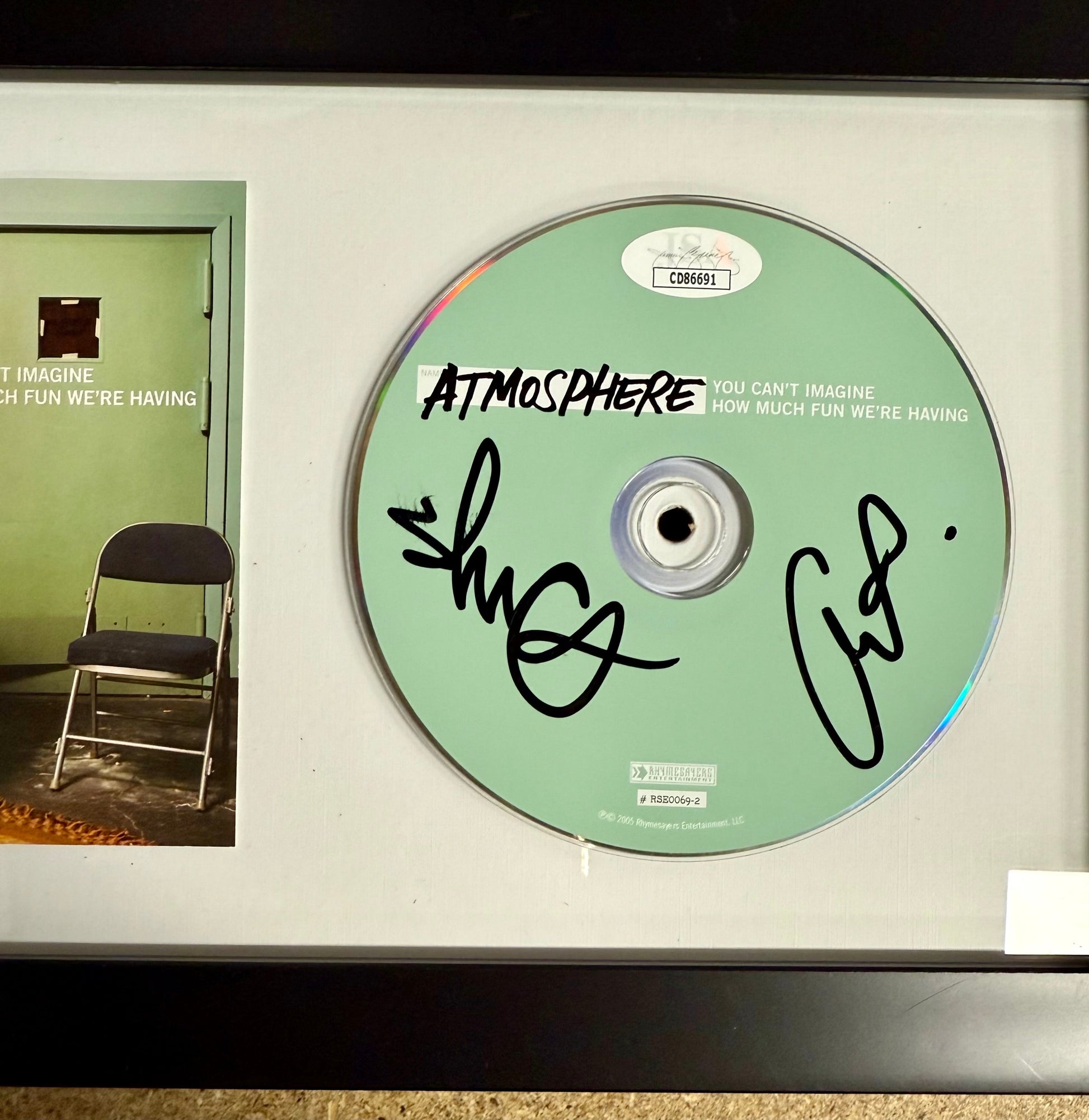 Framed & Signed Slug & Ant Of Atmosphere: Imagine How Much Fun We’re Having CD With JSA COA