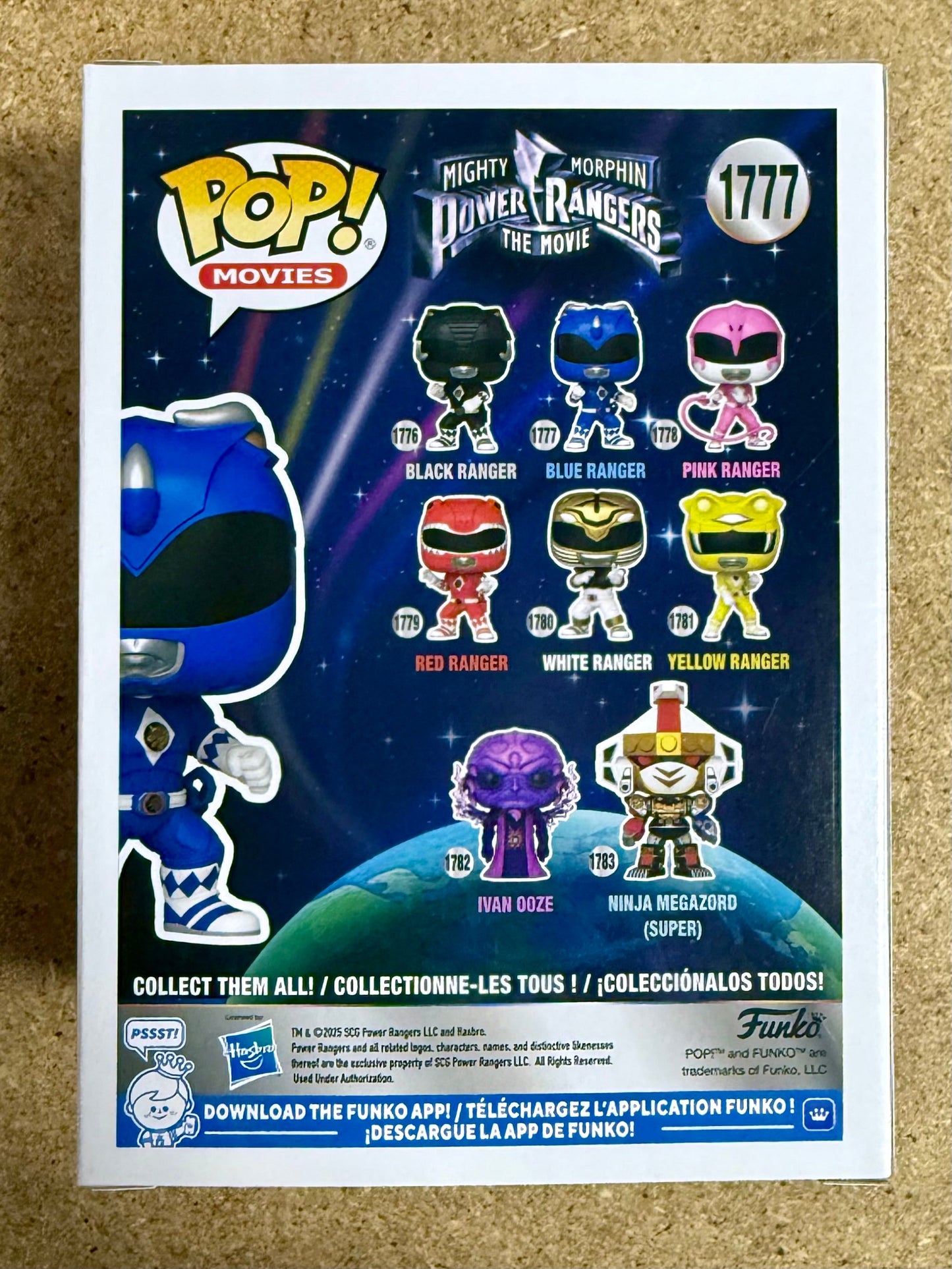 Funko Pop! Movies Blue Power Ranger #1777 Mighty Morphin The Movie (1995) 2025
