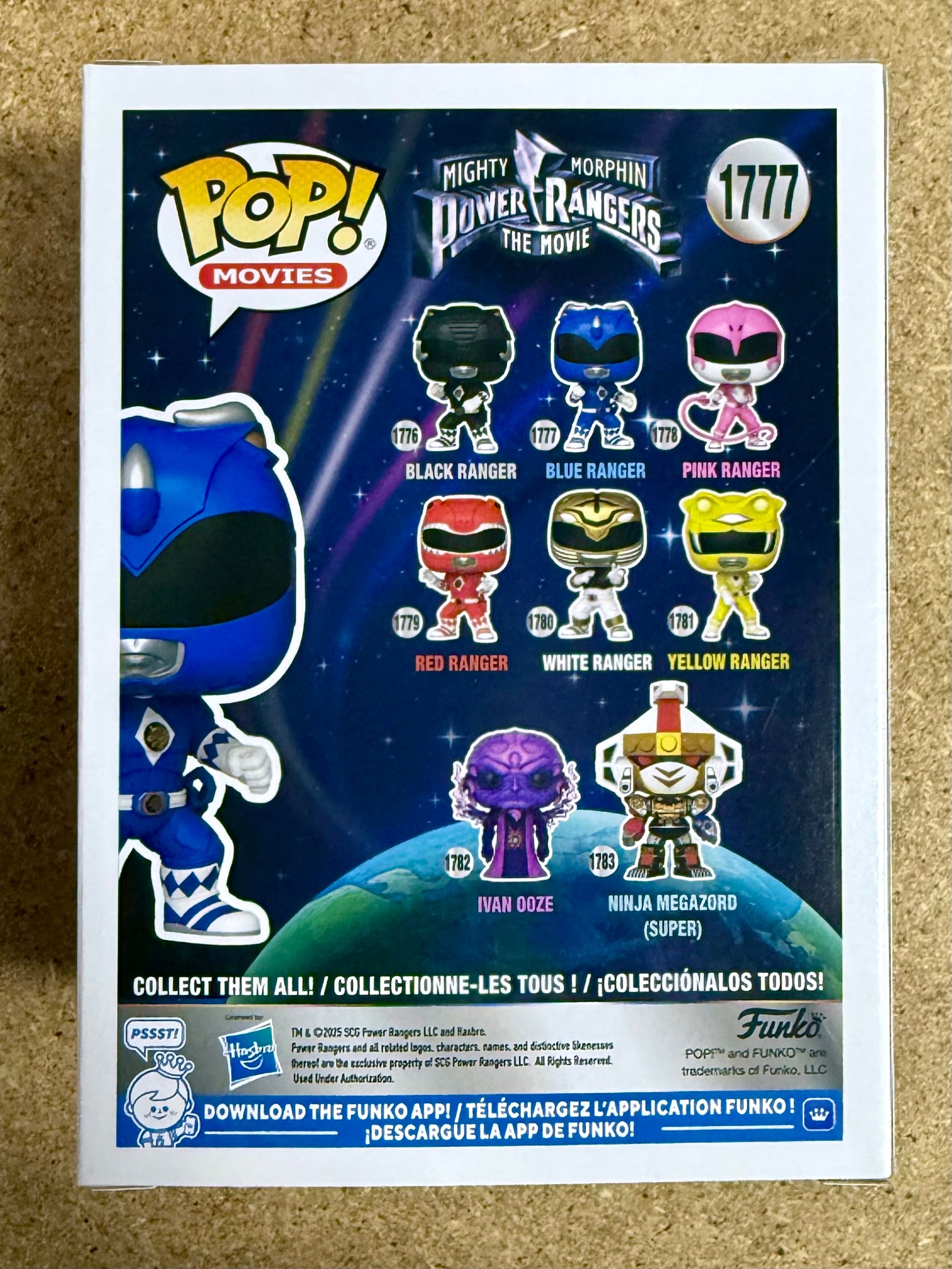 Funko Pop! Movies Blue Power Ranger #1777 Mighty Morphin The Movie (1995) 2025