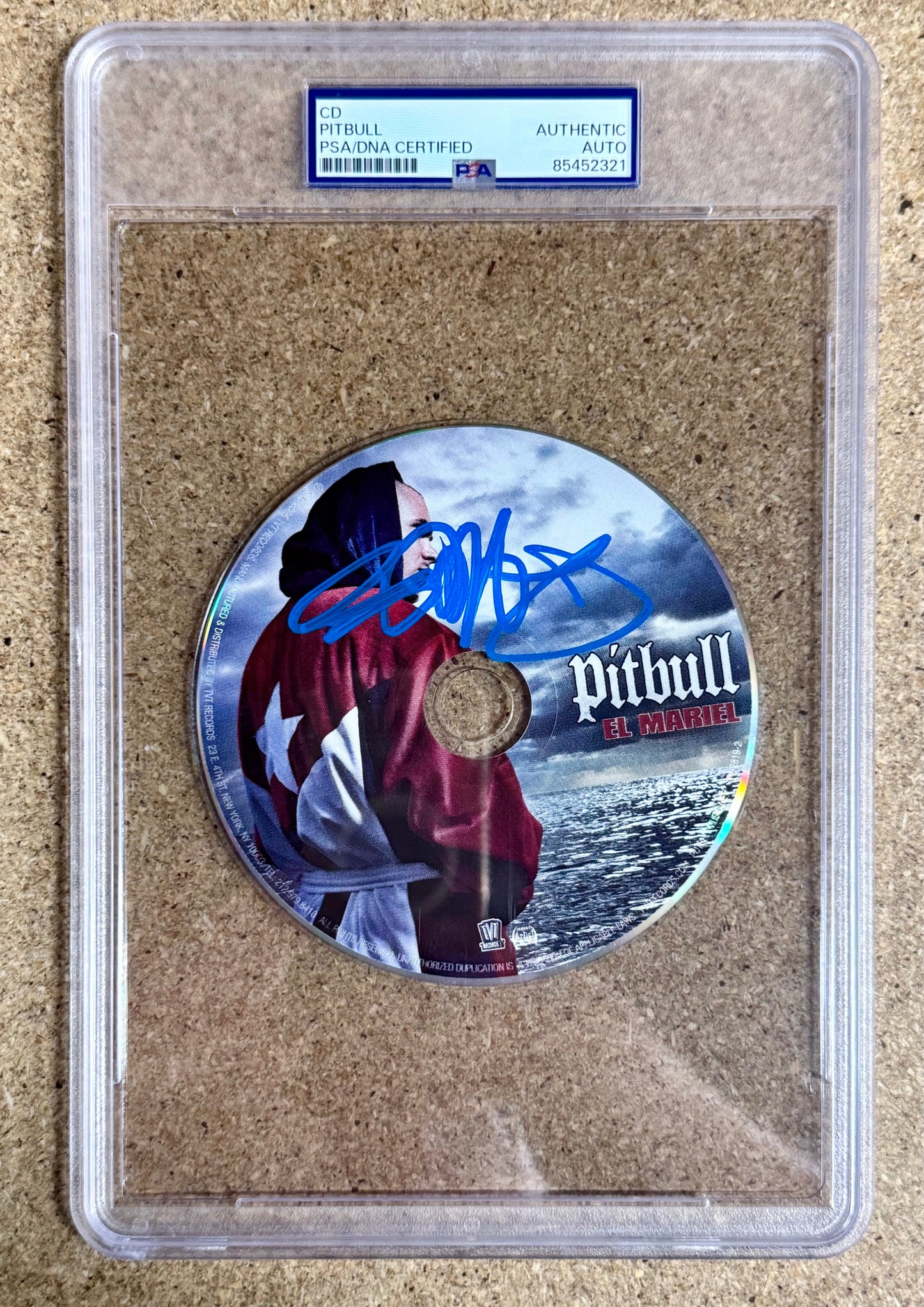 Musician Pitbull Signed El Mariel Autographed CD With PSA Encapsulation COA