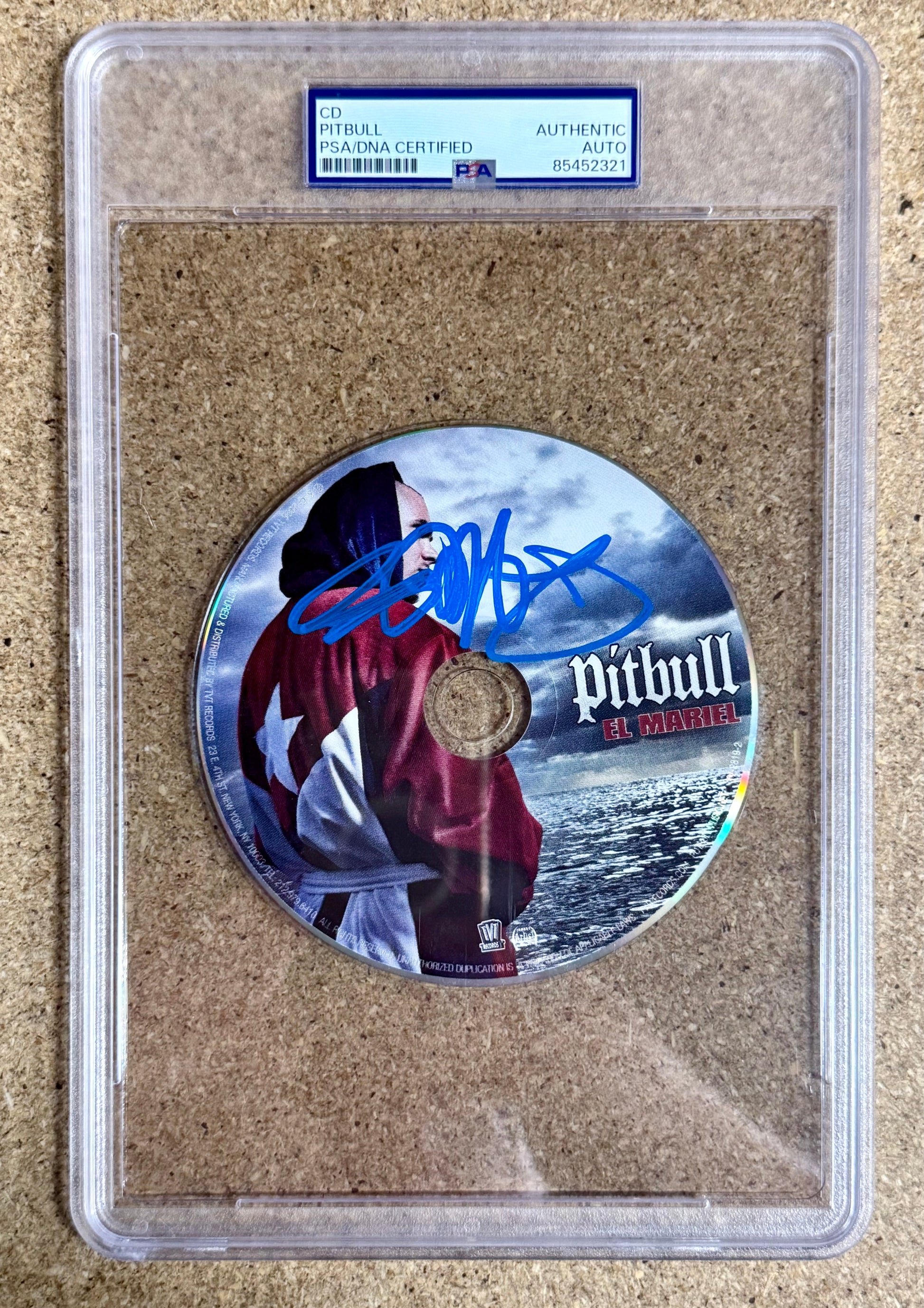 Musician Pitbull Signed El Mariel Autographed CD With PSA Encapsulation COA