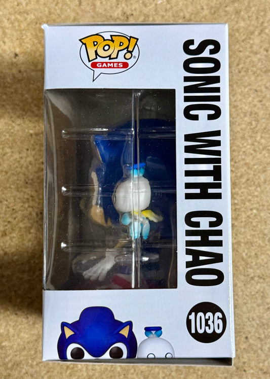 Funko Pop! Games Sonic With Chao #1036 Sonic the Hedgehog 2024 Sega