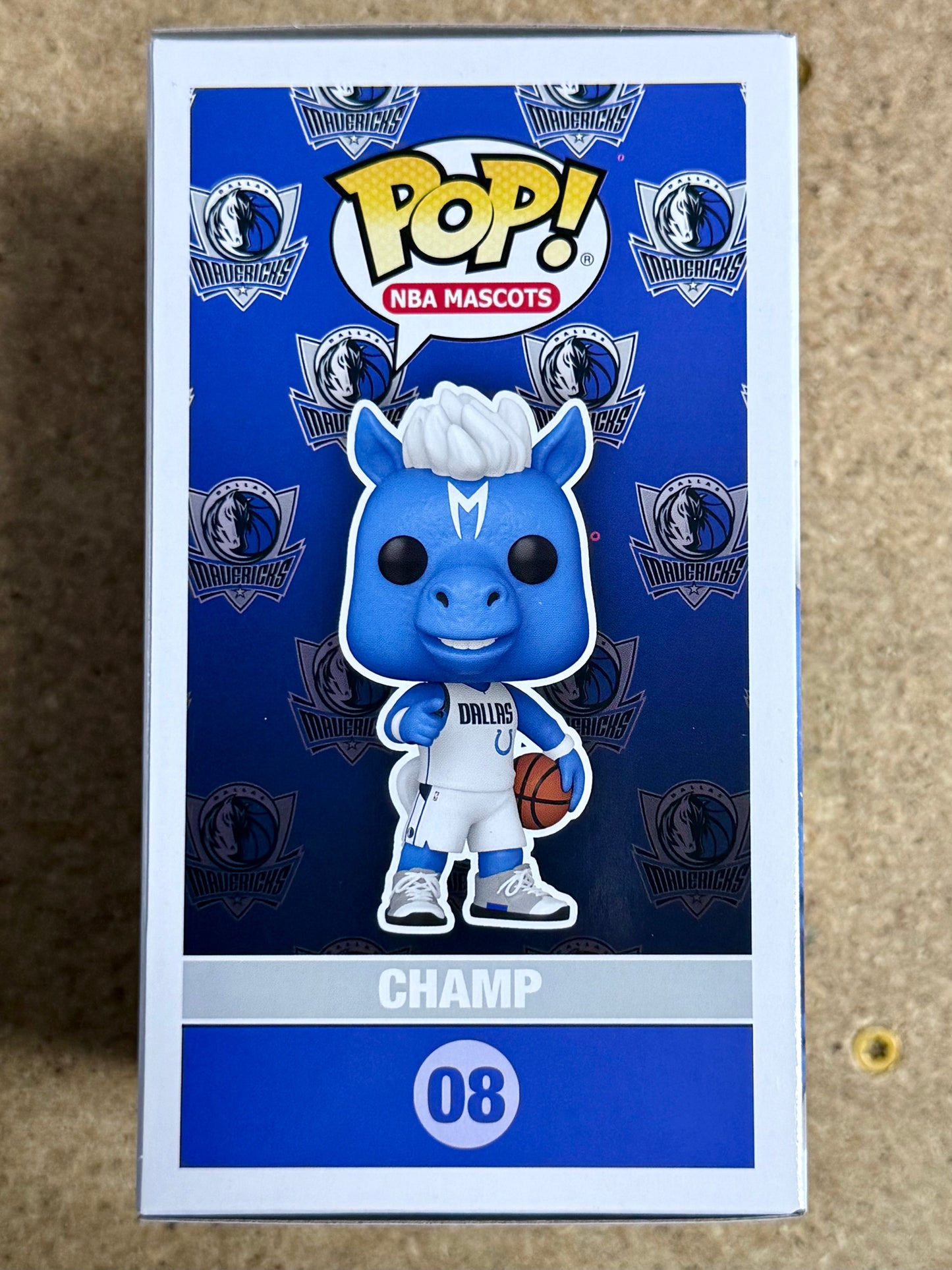 Mark Cuban Signed NBA Dallas Mavericks Mascot Champ Funko Pop! #08 With JSA COA