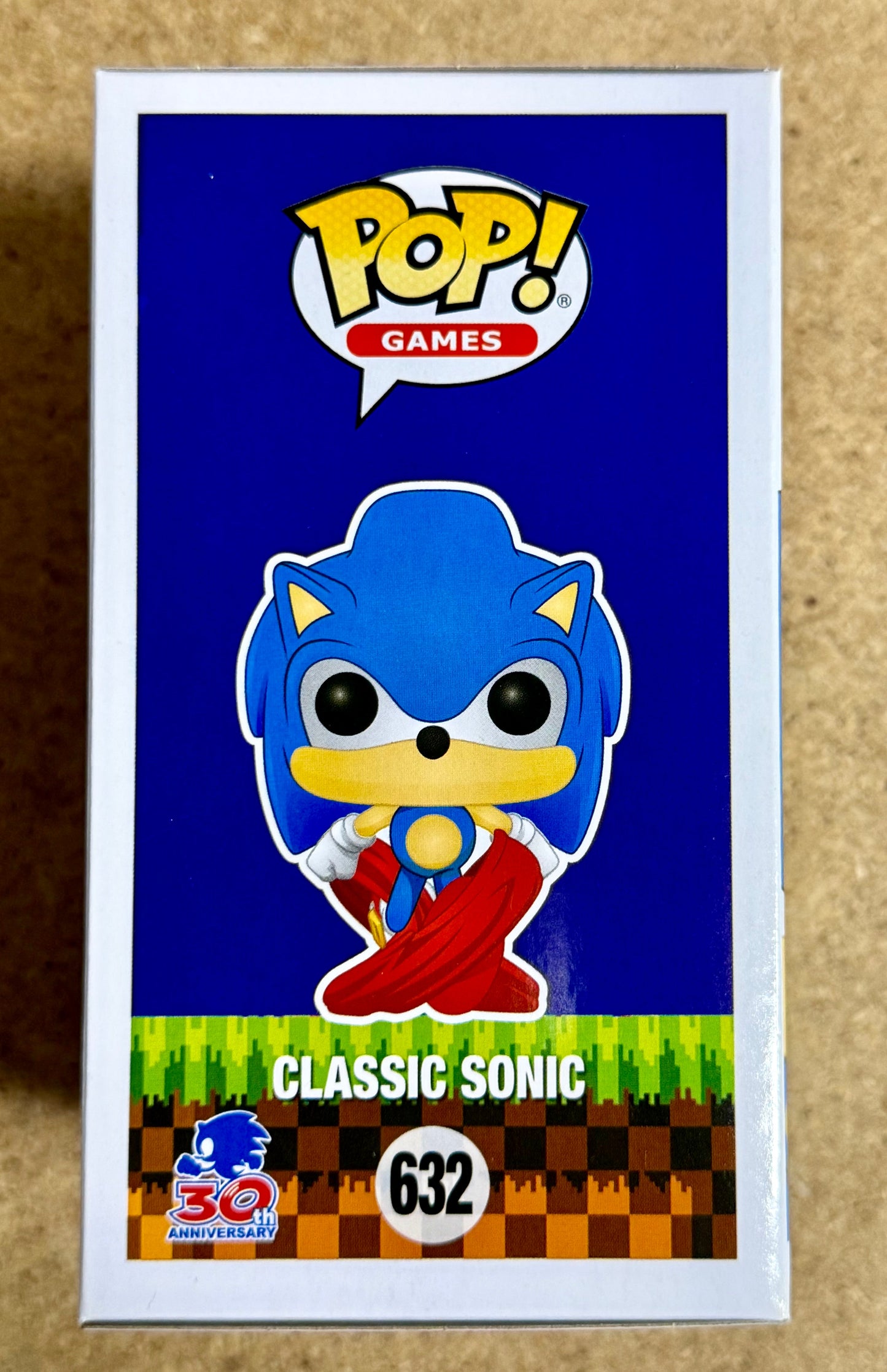 Funko Pop! Games Flocked Classic Sonic The Hedgehog #632 FS 2020 Exclusive
