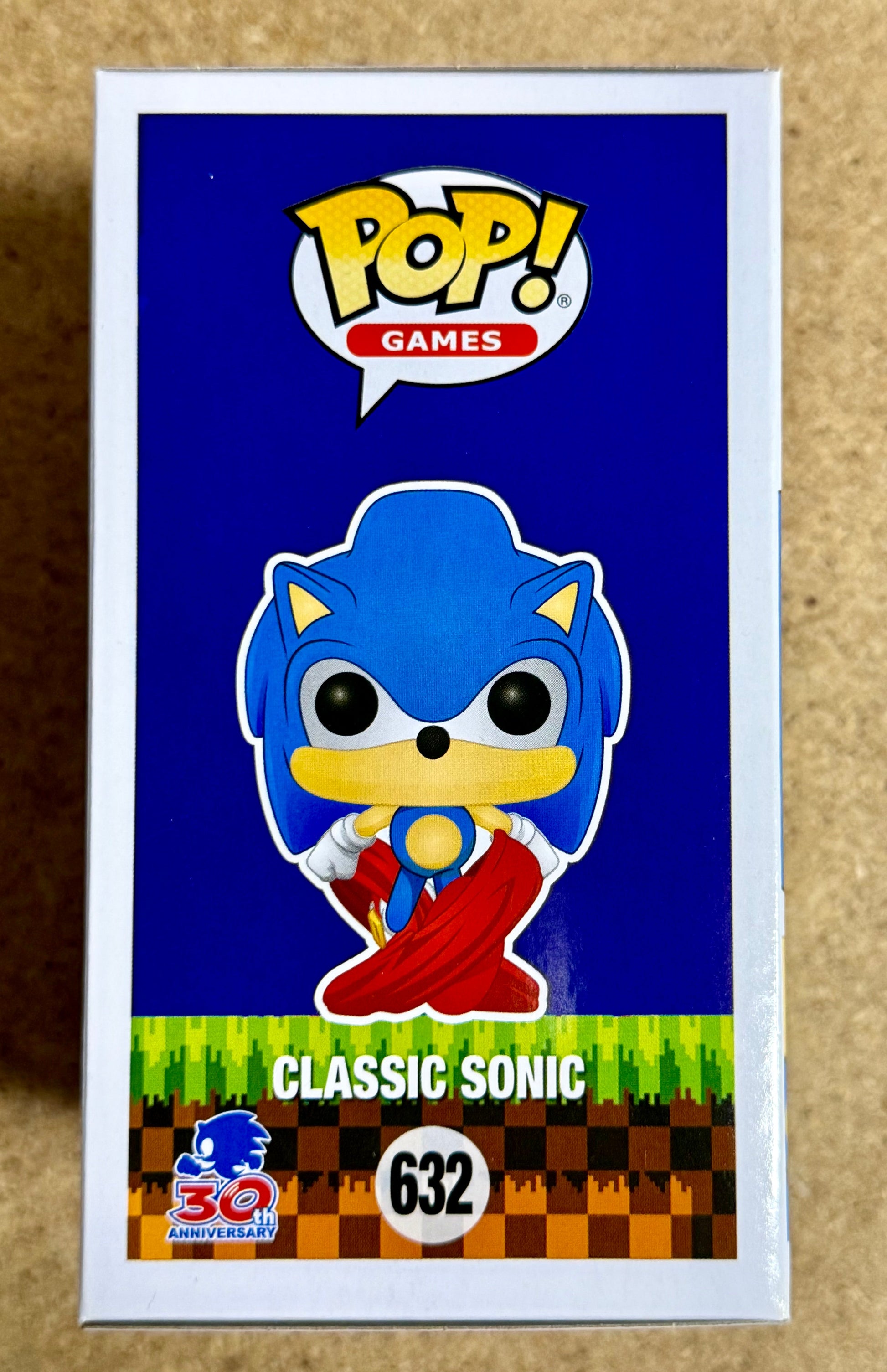 Funko Pop! Games Flocked Classic Sonic The Hedgehog #632 FS 2020 Exclusive