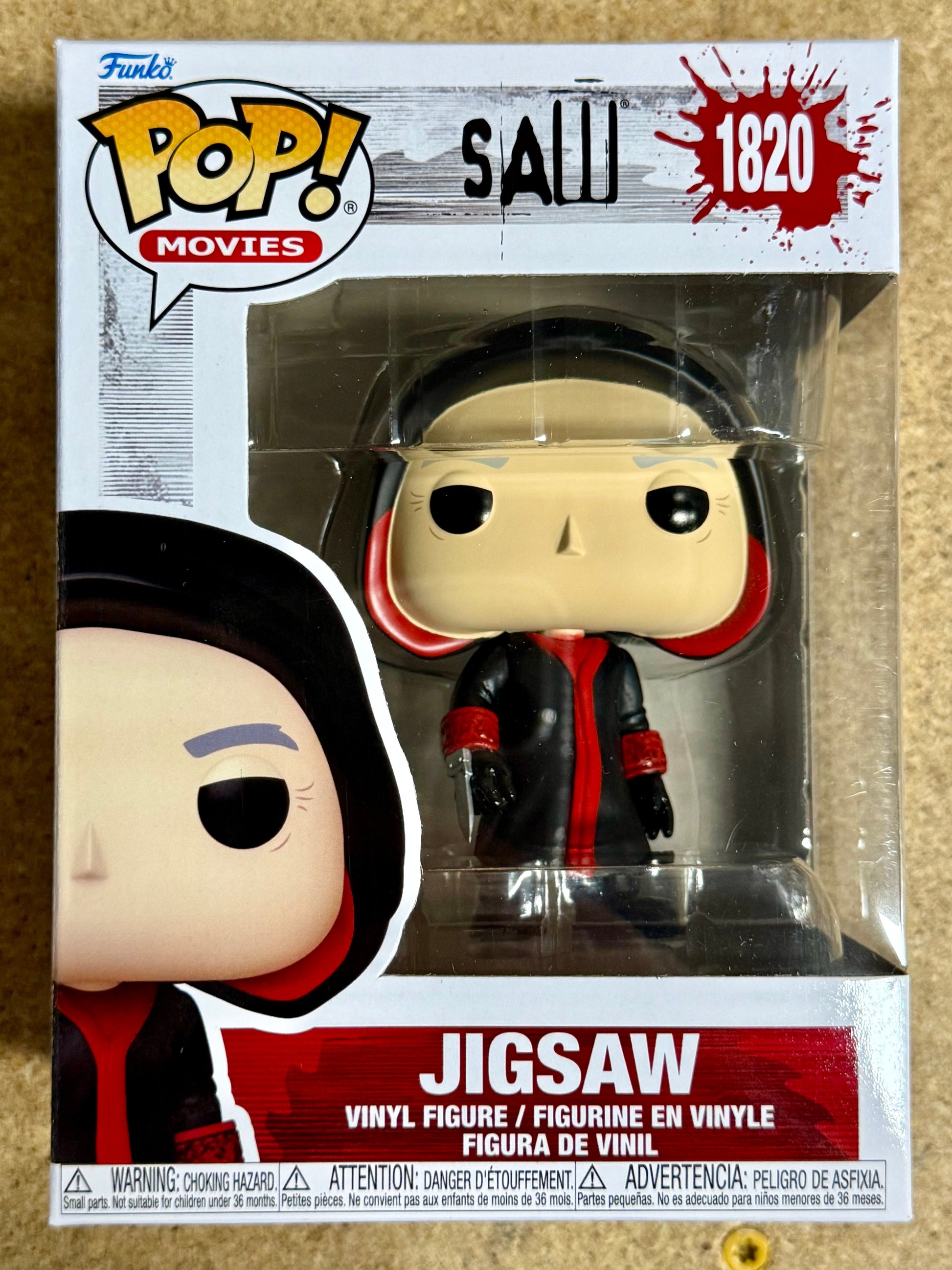 Funko Pop! Movies Hooded Jigsaw #1820 Saw Horror 2025 Serial Killer