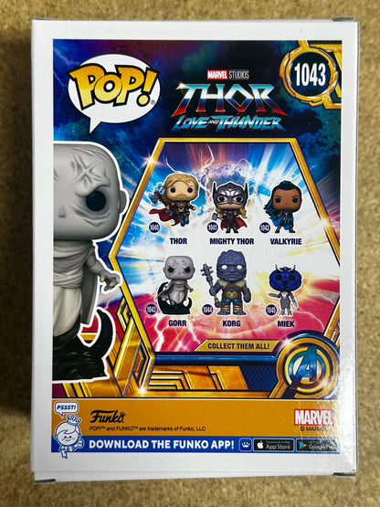 Christian Bale Signed Gorr The God Butcher Thor Funko Pop! #1043 With JSA COA