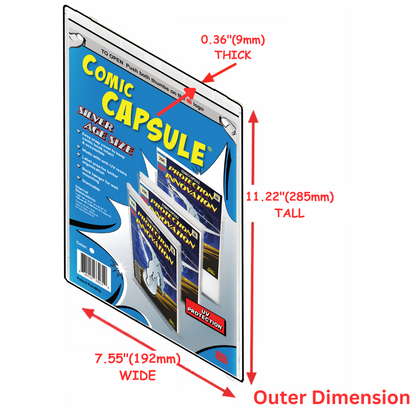 Clear SILVER Age Size ComicCapsule