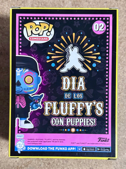 Gabriel “FLUFFY” Iglesias Signed BL Dia De Los Muertos Funko Pop! With JSA COA