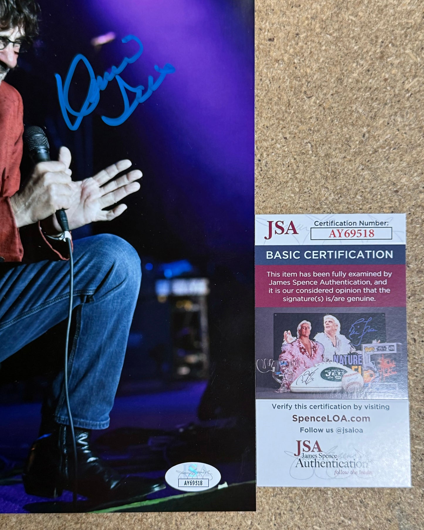 Pittsburgh Musician Donnie Iris “King Cool” Signed 8X10 Photo With JSA COA