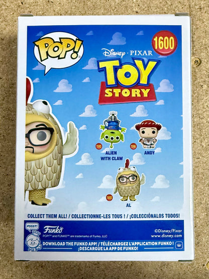 Funko Pop! Disney Pixar AL In Chicken Suit #1600 Toy Story 30th Toy Barn
