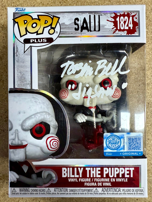 Tobin Bell Signed Saw Billy The Puppet Exclusive Funko Pop #1824 Jigsaw 2025