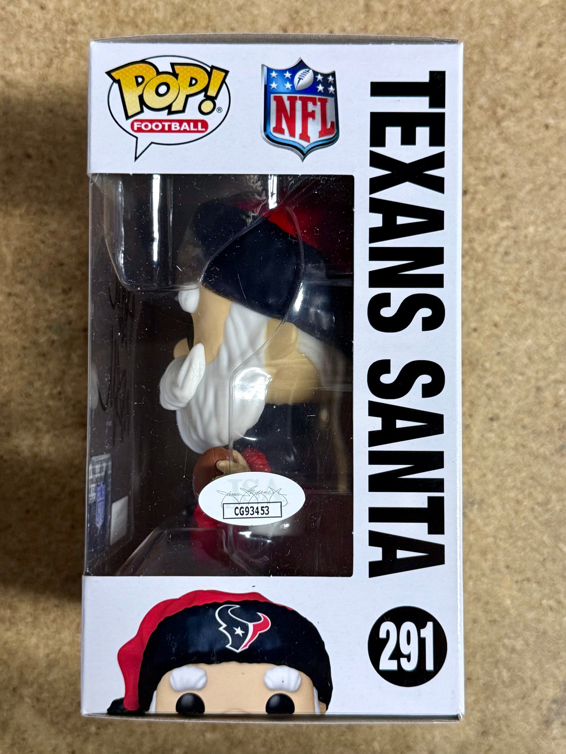 Rapper Paul Wall Signed NFL Houston Texans Santa Funko Pop! #291 With JSA COA