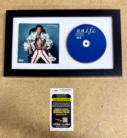 Wiz Khalifa Signed O.N.I.F.C. Only In First Class Framed CD Booklet With JSA COA