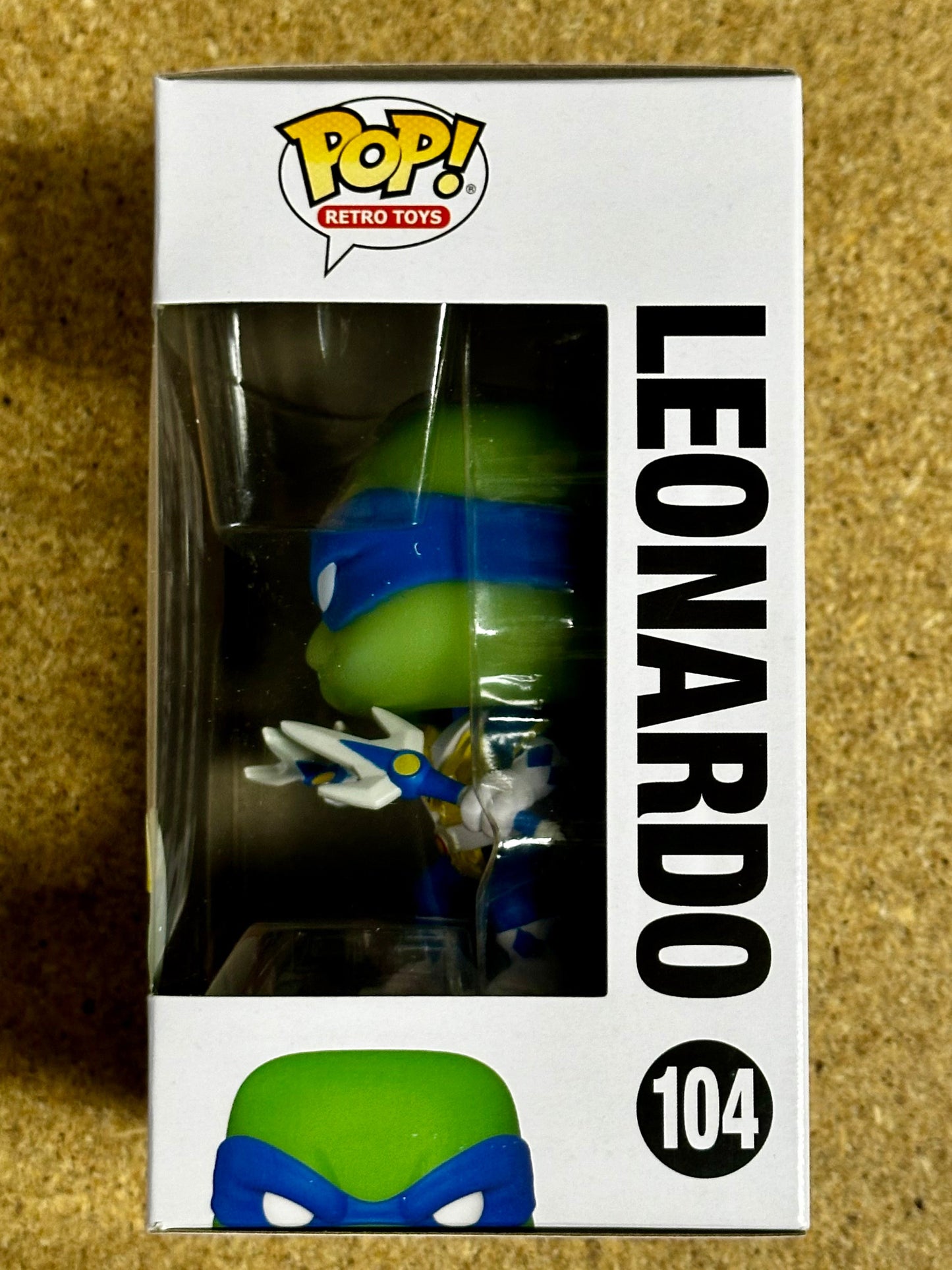 Funko Pop! Retro Toys Leonardo #104 Ninja Turtles X Blue Power Ranger 2022 SDCC Toy Tokyo Exclusive