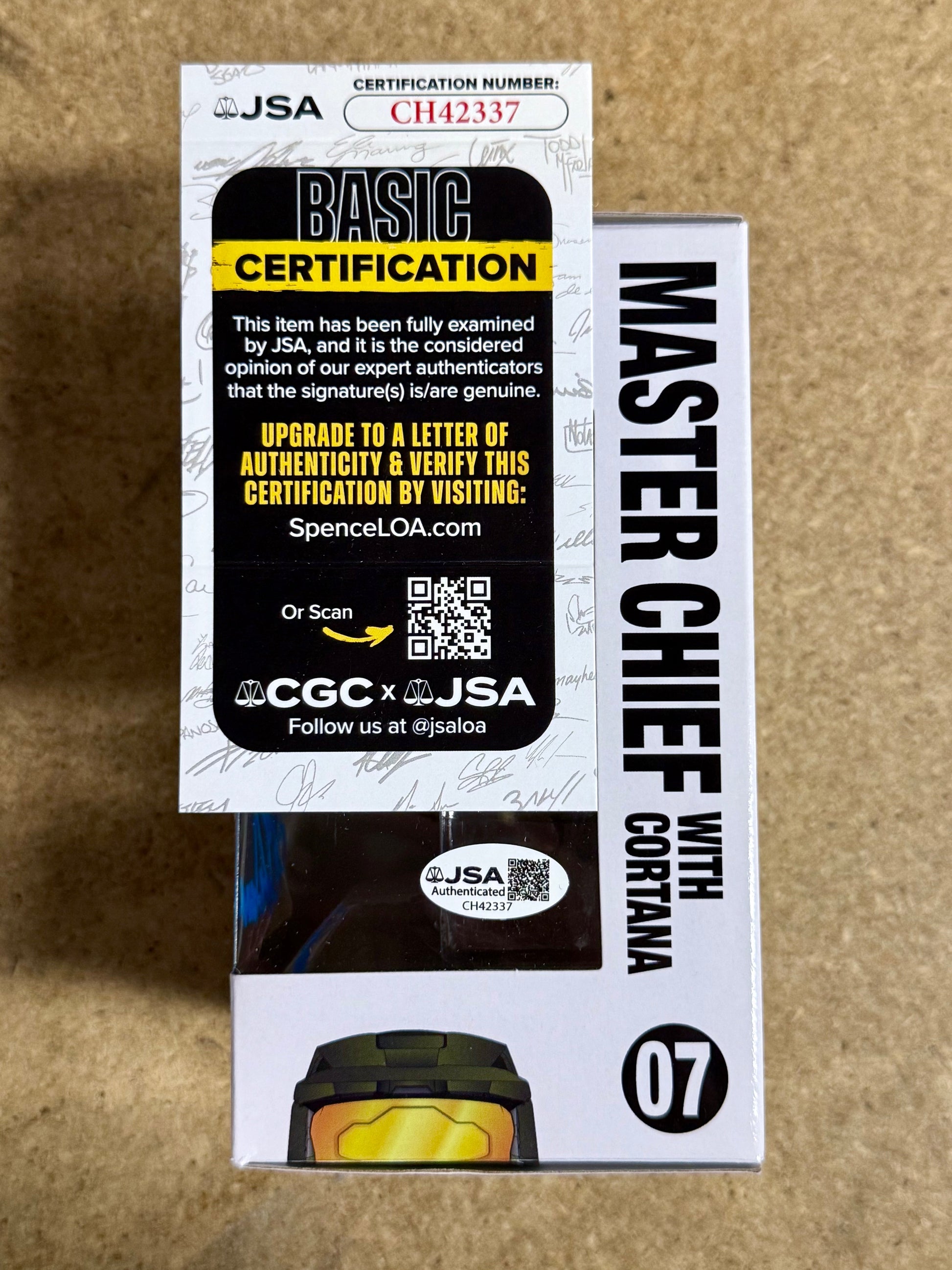 Jen Taylor Signed Halo Master Chief With Cortana Funko Pop! #07 With JSA COA