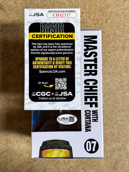 Jen Taylor Signed Halo Master Chief With Cortana Funko Pop! #07 With JSA COA