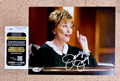 Judge Judy Signed Television Judith Sheindlin 8x10 Photo With JSA COA
