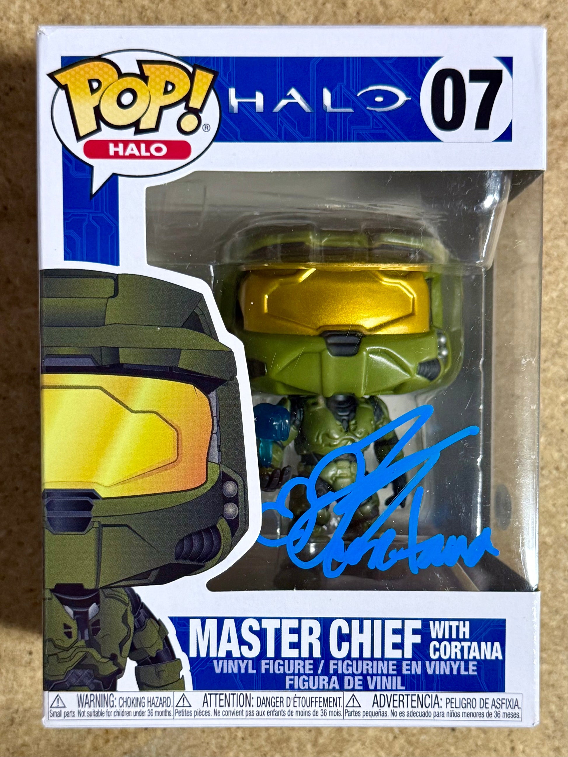 Jen Taylor Signed Halo Master Chief With Cortana Funko Pop! #07 With JSA COA