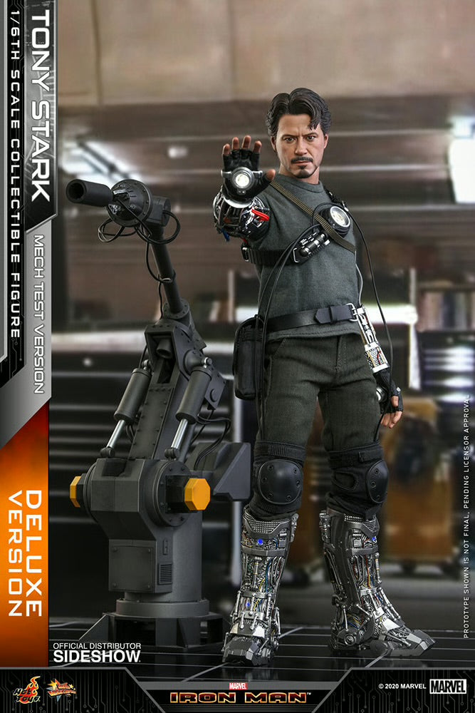Tony Stark (Mech Test Version 2.0) Deluxe MMS582 Marvel Sixth Scale Figure by Hot Toys