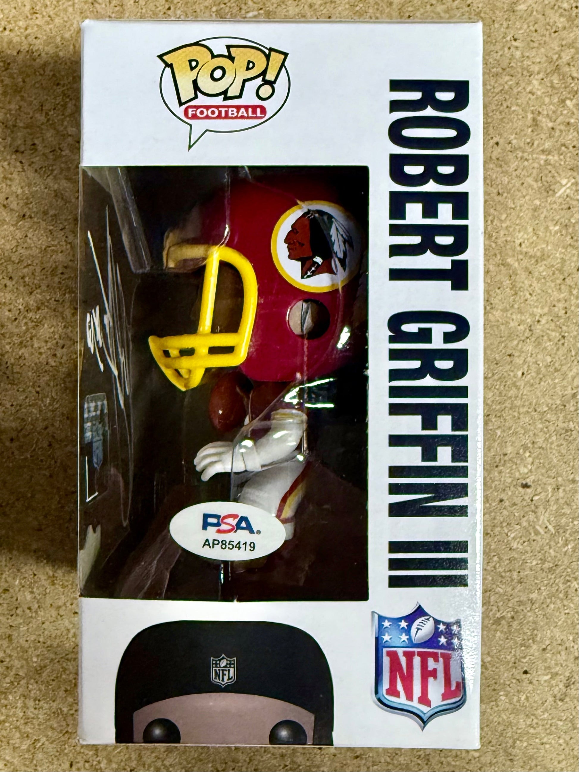 Robert Griffin III (RG3) Signed NFL Washington Redskins Retired Funko Pop! #08 With JSA COA