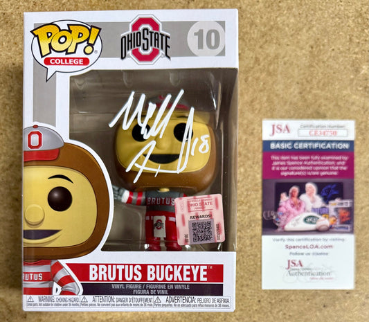 Will Howard National Champ 2025 QB Signed Ohio State Funko Pop! #10 With JSA COA