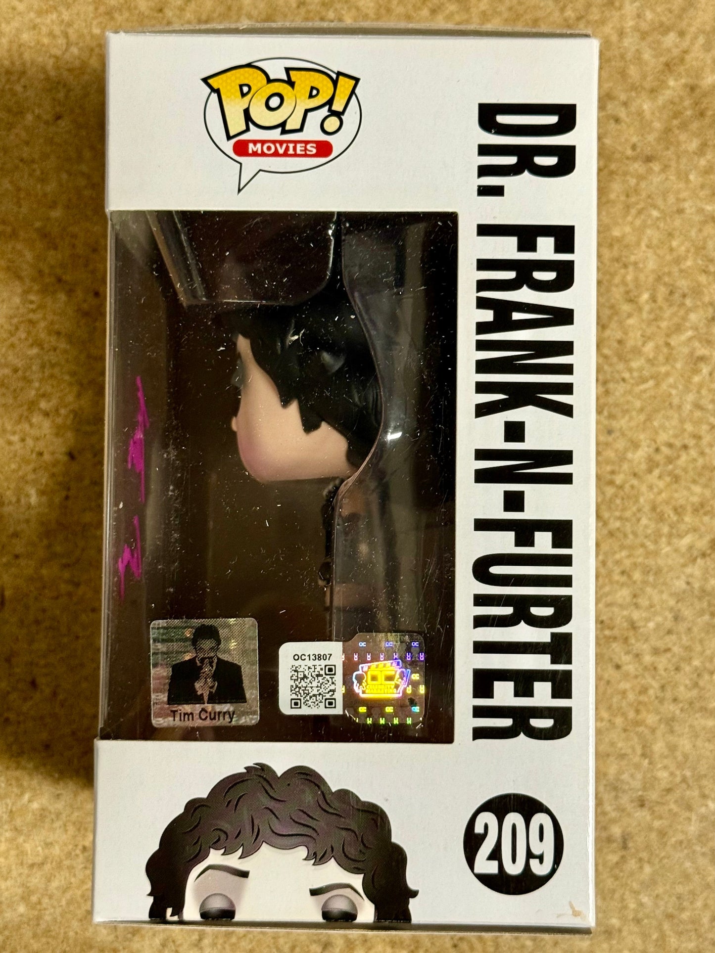 Tim Curry Signed Dr. Frank-N-Furter Rocky Horror Picture Show Funko Pop! #209 With JSA COA