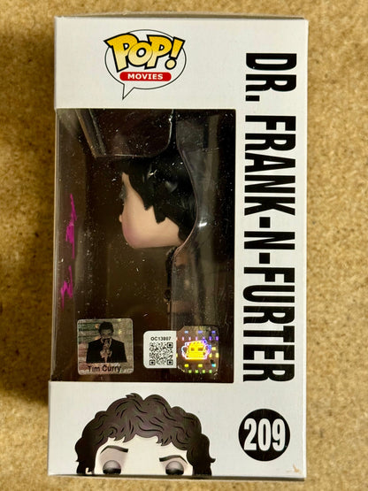 Tim Curry Signed Dr. Frank-N-Furter Rocky Horror Picture Show Funko Pop! #209 With JSA COA