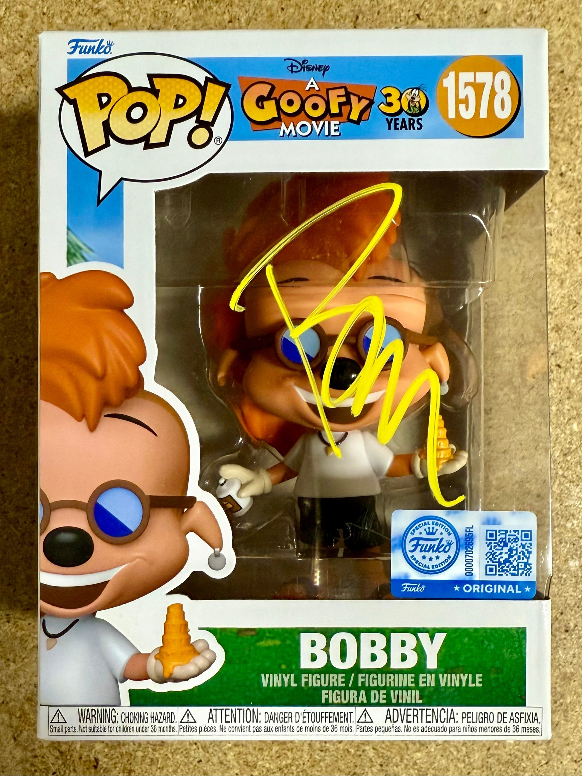 Pauly Shore Signed Bobby Zimmeruski A Goofy Movie Funko Pop! #1578 Exclusive With JSA COA