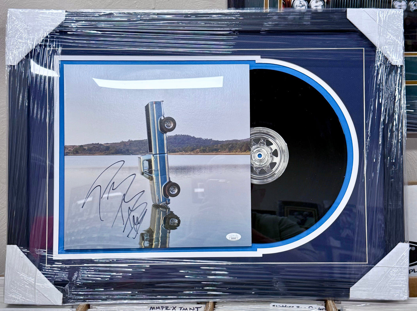Post Malone Signed & Custom Framed Country Album “F-1 Trillion” Vinyl With JSA COA