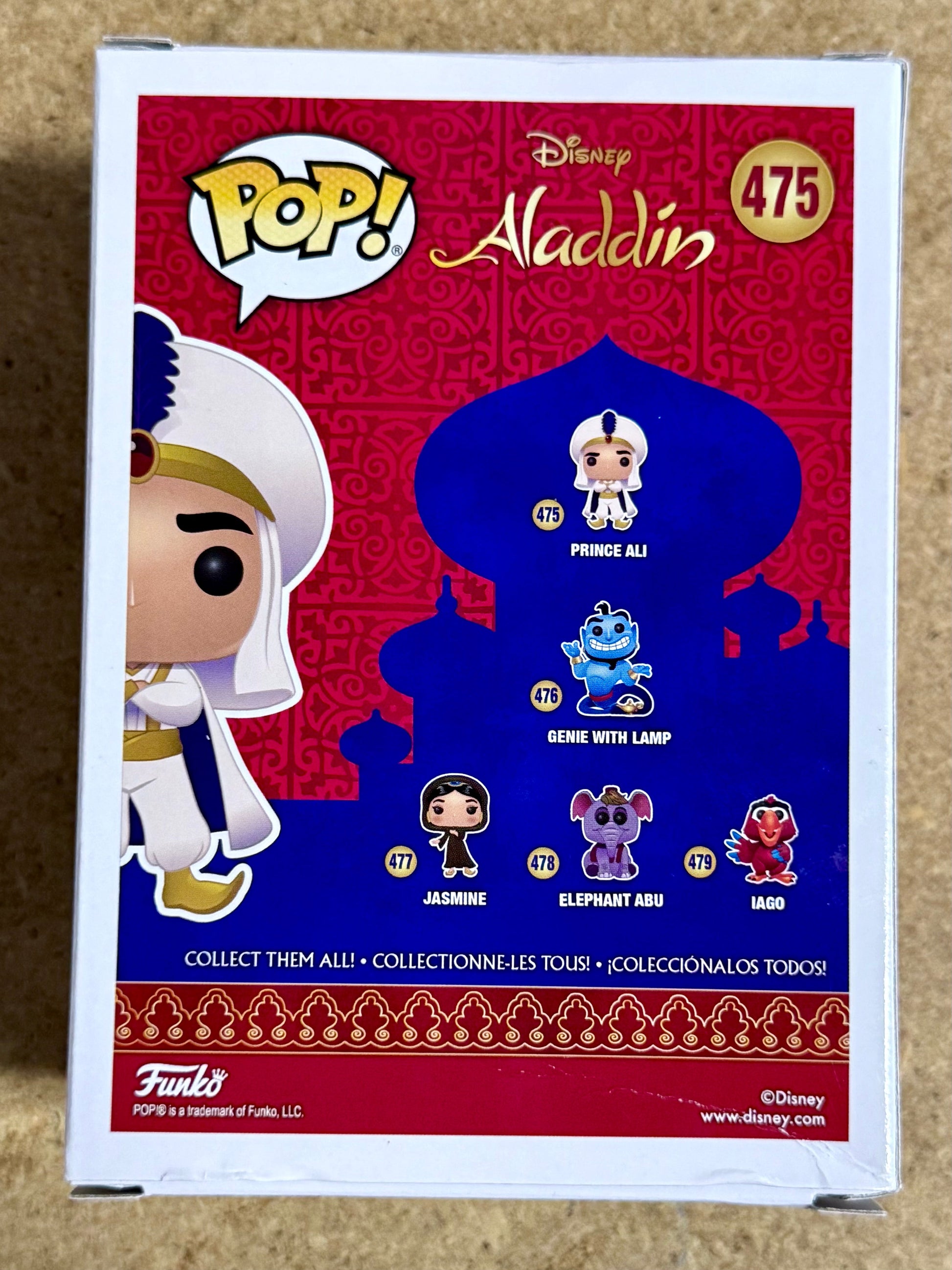 Scott Weinger Signed Disney Aladdin (Prince Ali) Funko Pop! #475 With JSA COA