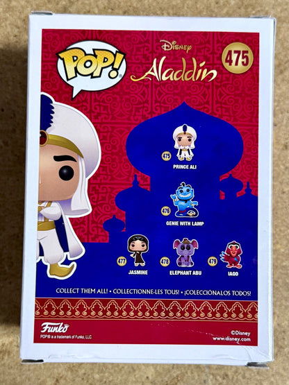 Scott Weinger Signed Disney Aladdin (Prince Ali) Funko Pop! #475 With JSA COA
