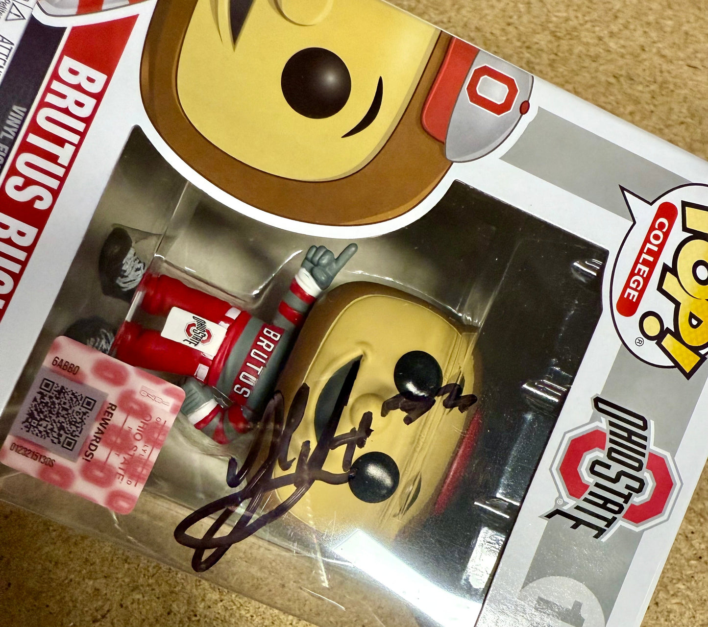 Jack Sawyer LB National Champ 2025 Signed Ohio State Funko Pop! #10 With JSA CO