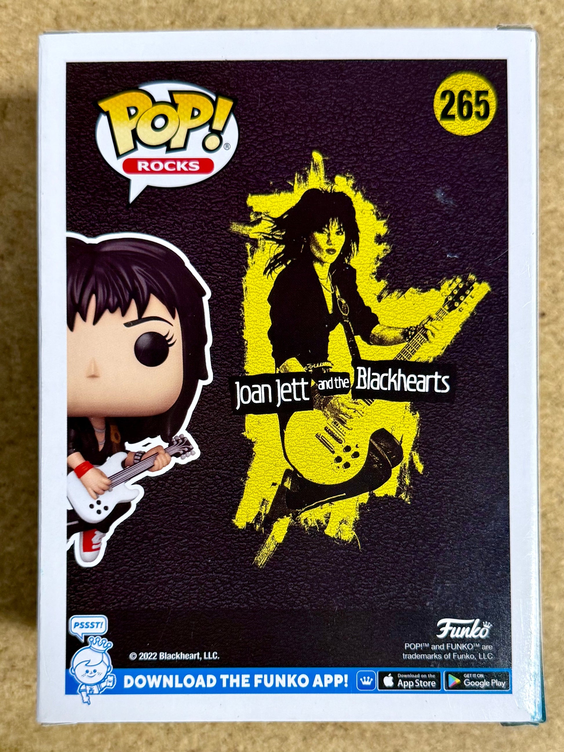 Joan Jett Signed & Joan Jett The Blackhearts Vaulted Funko Pop #265 With JSA COA