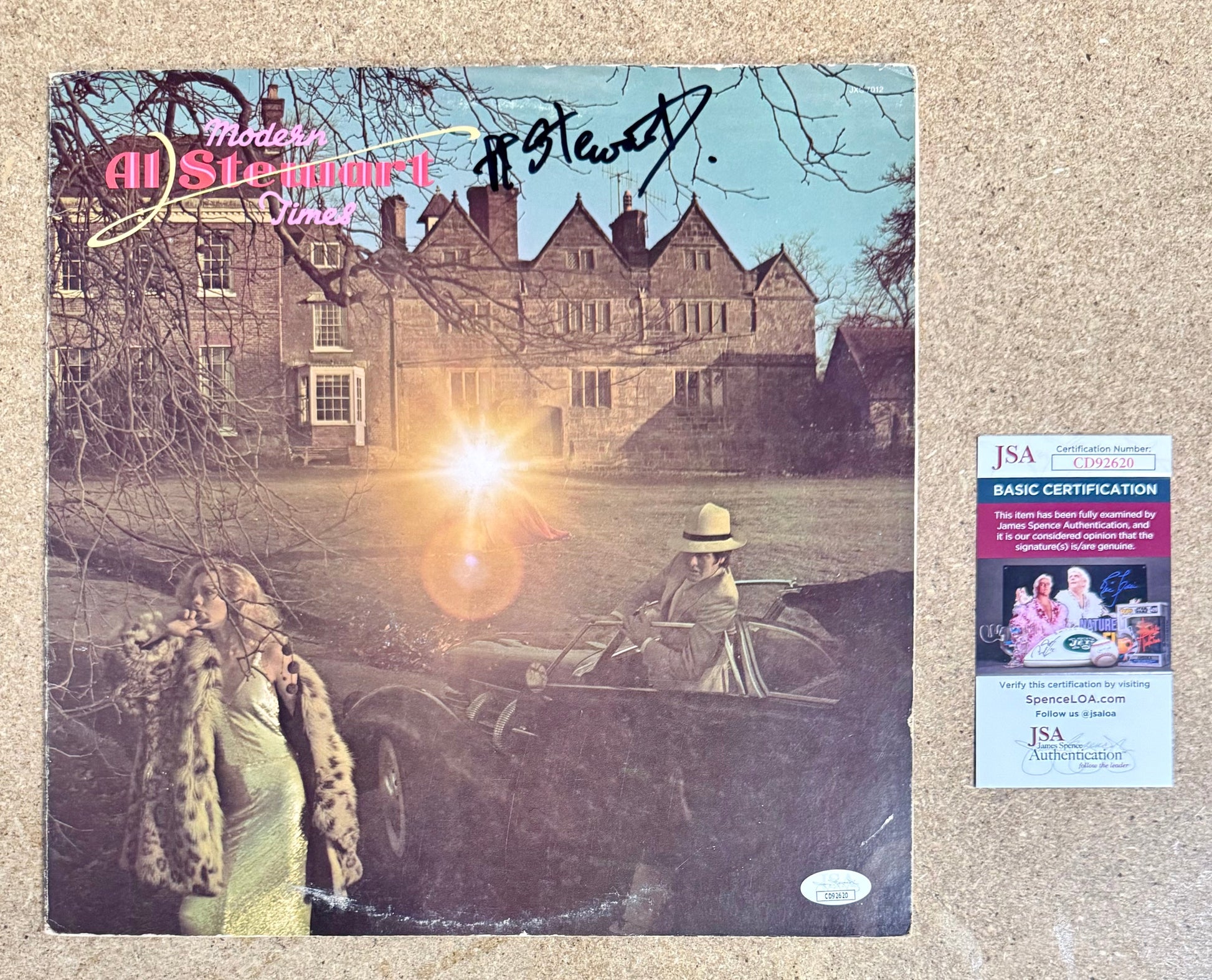 Singer Al Stewart Signed Modern Times (1975) Vinyl With JSA COA