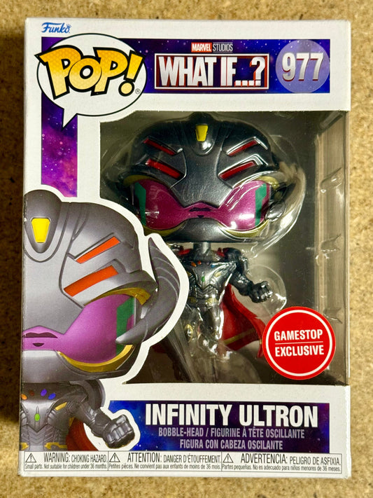 Funko Pop! Marvel Metallic Infinity Ultron #977 What If? 2021 Exclusive