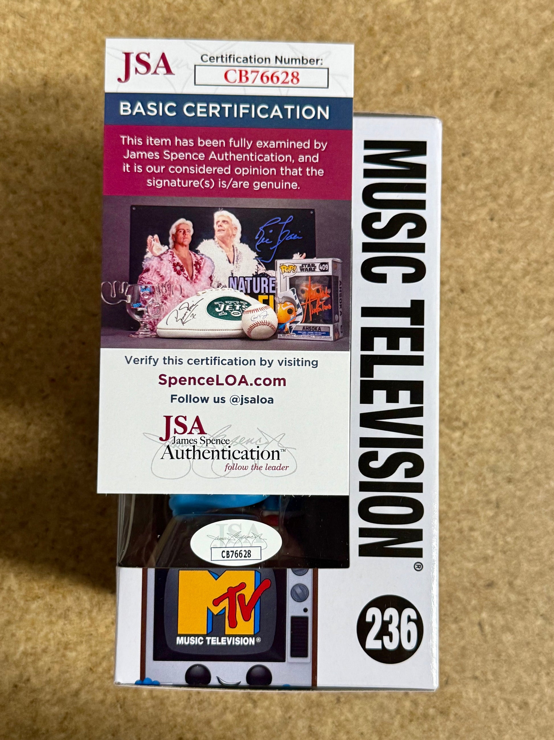 Musician Scooter Ward Of Cold (Band) Signed 2024 MTV Funko Pop #236 With JSA COA