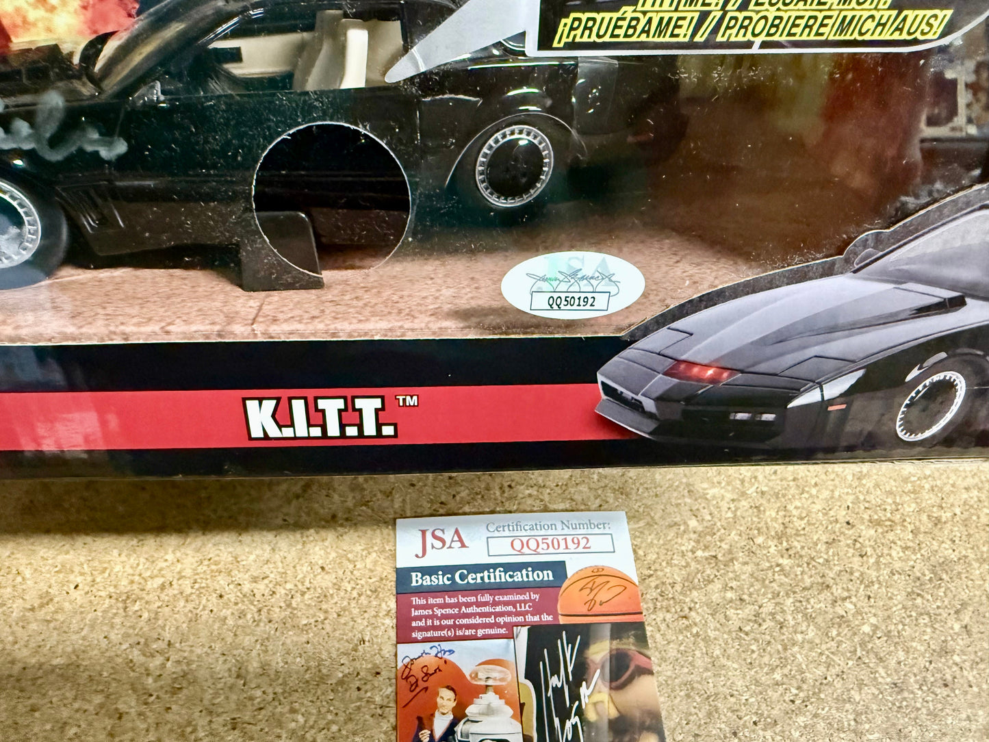William Daniels Signed Knight Rider KITT 1:24 Car Box With JSA COA