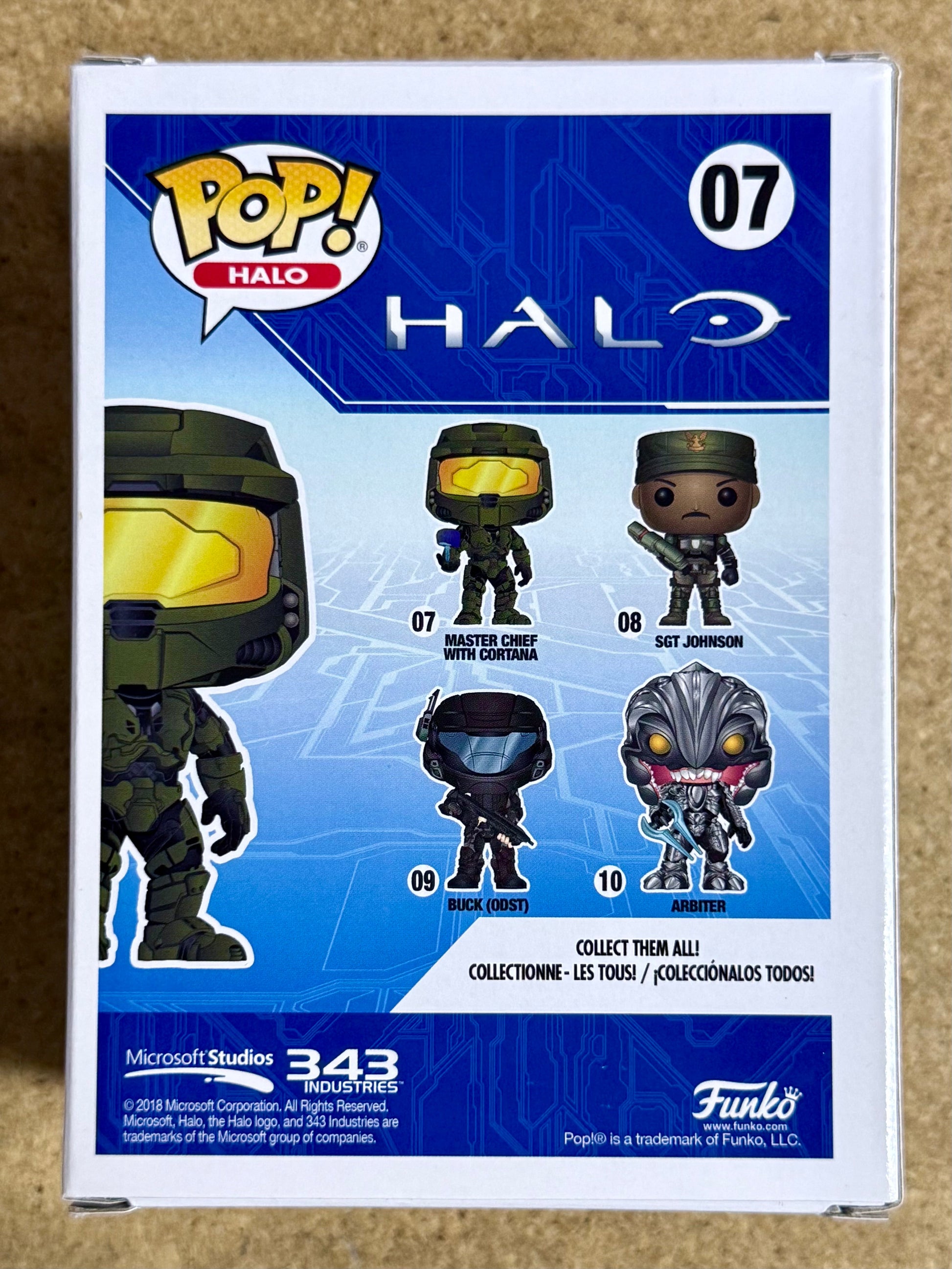 Jen Taylor Signed Halo Master Chief With Cortana Funko Pop! #07 With JSA COA