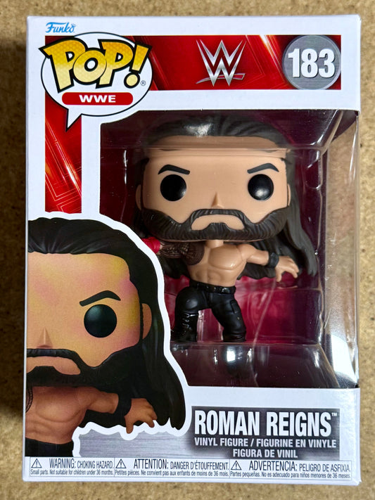 Funko Pop! WWE Roman Reigns (Superman Punch) #183 Wrestler Tribal Chief OTC 2025
