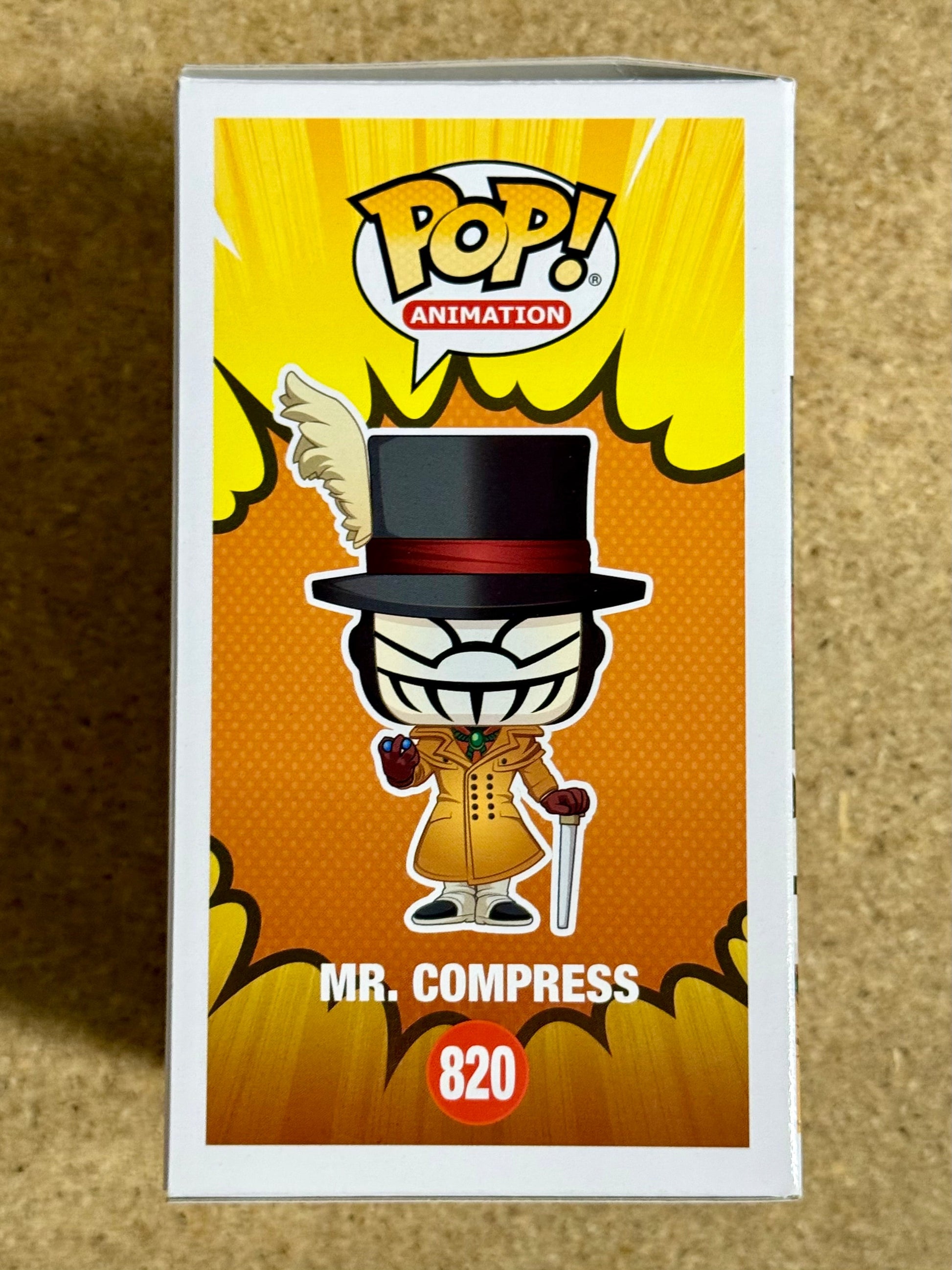 Funko Pop! Animation Mr. Compress #820 My Hero Academia NYCC 2020 Fall Con Vaulted Exclusive